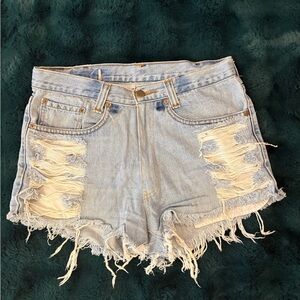 Vintage Levi's Distressed Denim Shorts